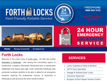 Tablet Screenshot of forth-edinburgh-locksmiths.co.uk
